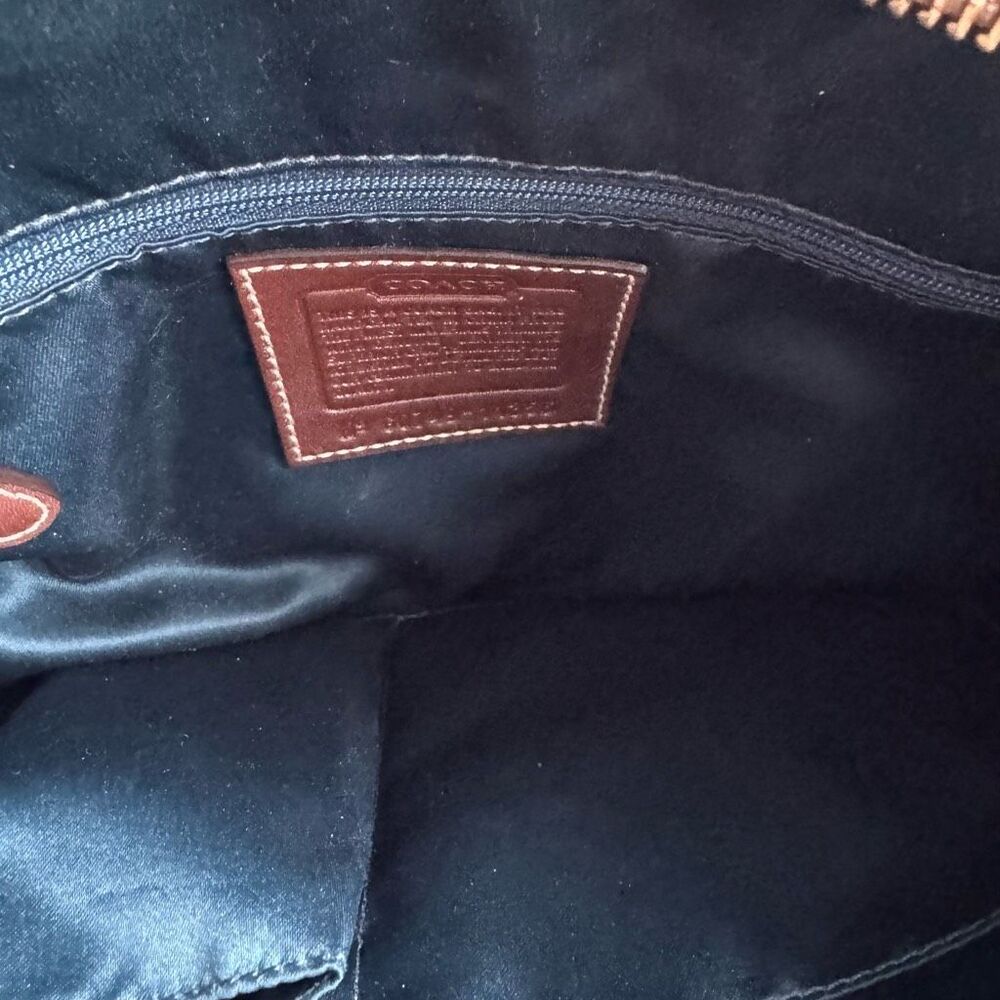 Coach Vintage Holiday Patchwork Bleeker Duffle Purse - Picture 7 of 8